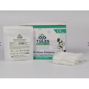 TULES STERIL GAZ KOMPRESS 7,5-7,5 NONWOMEN TULES STERIL GAZ KOMPRESS 7,5-7,5 NONWOMEN
